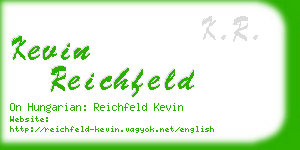 kevin reichfeld business card